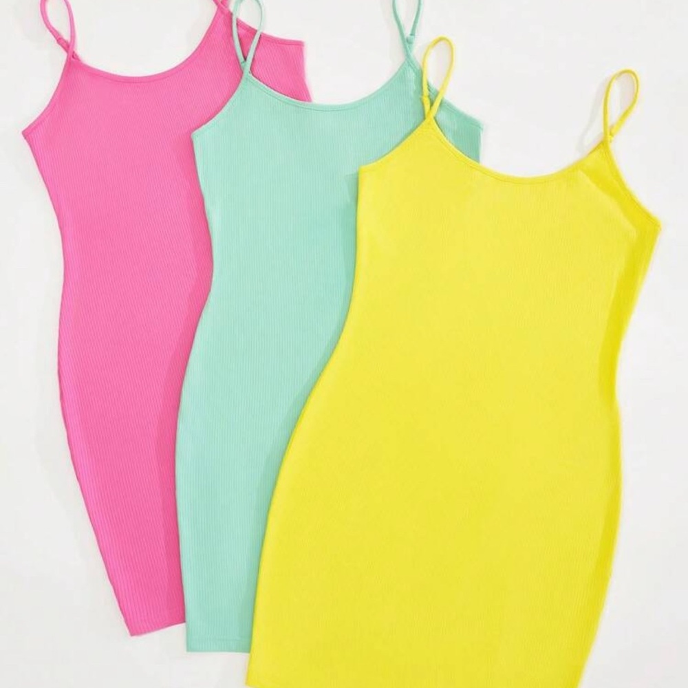 Pink  Sleeveless Bodycon Dress Only